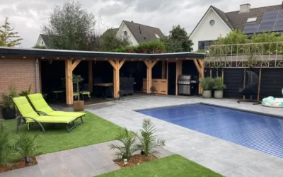 Buiten terras met overkapping